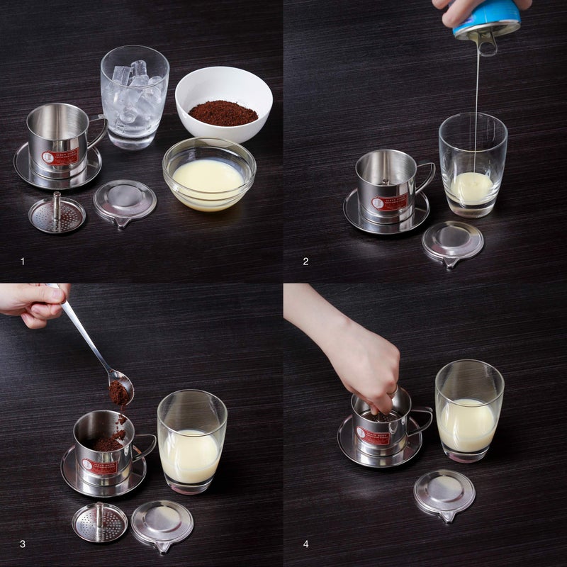 Thang Long Vietnamese Coffee Filter Maker Press. Screw Down Phin Made in Vietnam. Authentic (2, Medium (8 oz)). - Image 5